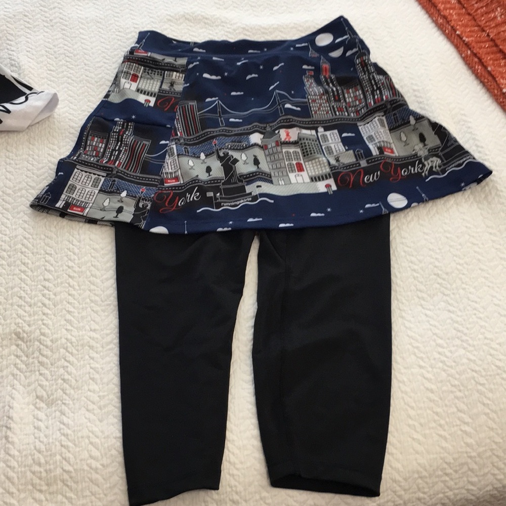 NYC running skirt with capri tights attached